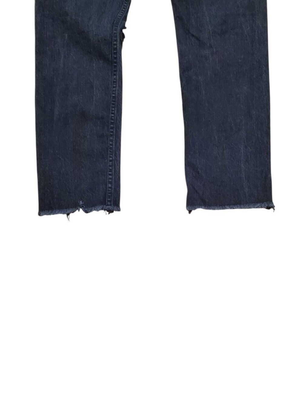 RAG & BONE SZ 30 Women's High-rise Skinny Destroyed Knee Frayed Raw Hem Black - Picture 11 of 13
